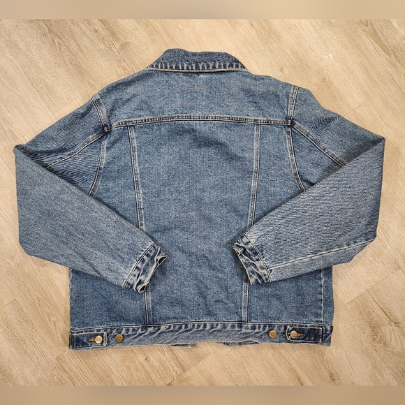 Vintage Lee Denim Jacket Blue Jean Trucker Mens Size Large - Picture 5 of 11
